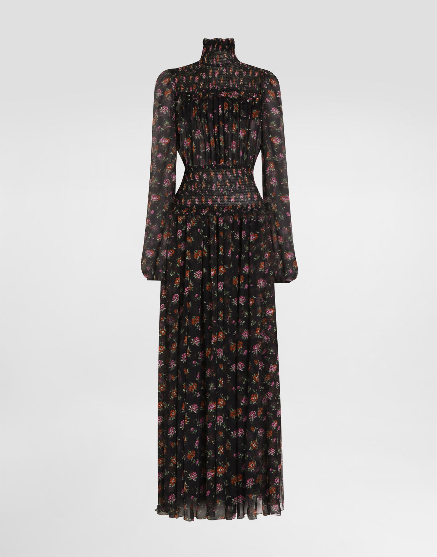 Šaty Dolce & Gabbana Dolce & Gabbana Floral-print Long Chiffon Dress Rôznofarebný | F6GADTIS10UHN5XS, 0