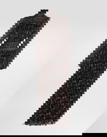 Šaty Dolce & Gabbana Dolce & Gabbana Floral-print Long Chiffon Dress Rôznofarebný | F6GADTIS10UHN5XS, 0