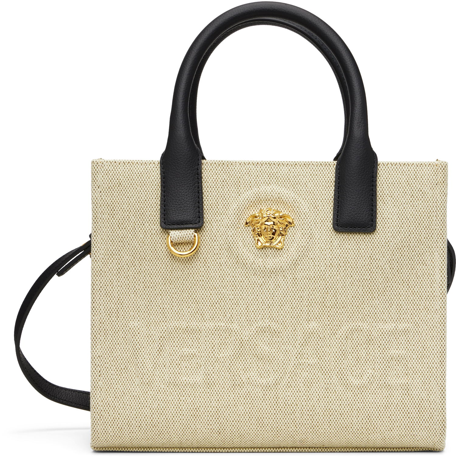 Tote bag Versace Versace 'La Medusa' Mini Tote Bag Béžová | 1020448_1A03494, 0