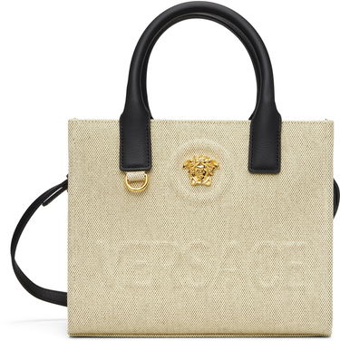 Tote bag Versace Versace 'La Medusa' Mini Tote Bag Béžová | 1020448_1A03494, 0
