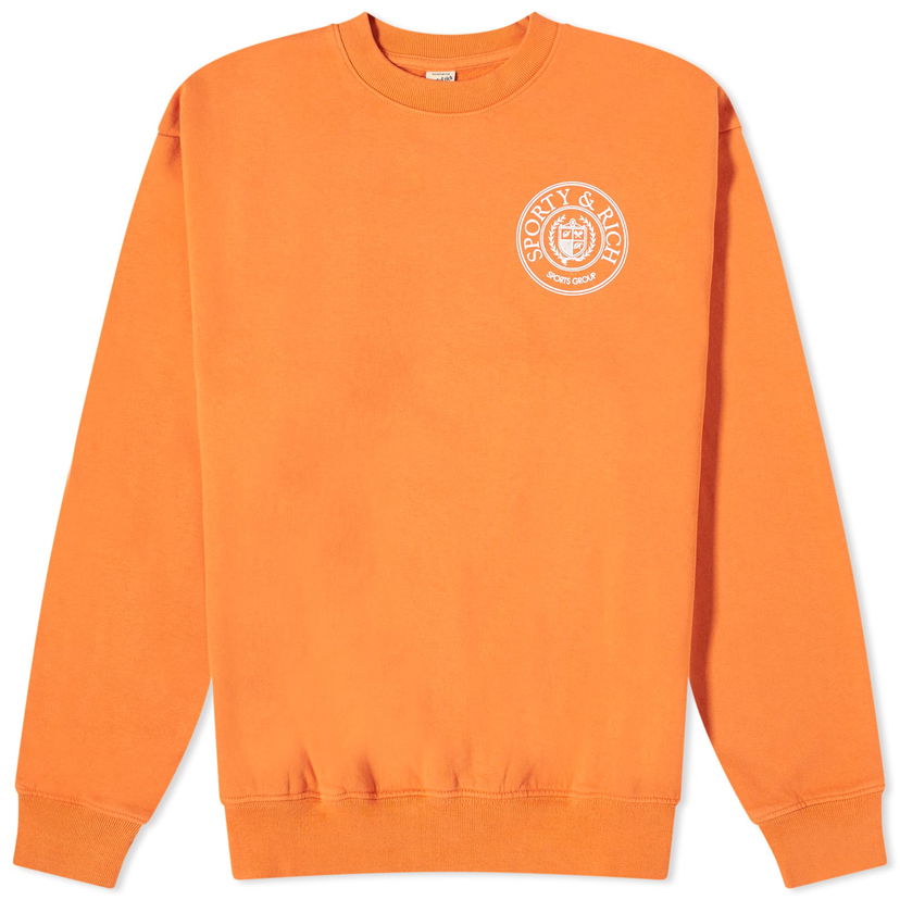 Sveter Sporty & Rich Conneticut Crest Crew Sweat Oranžová | CRAW2329SQ