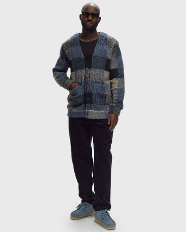 Sveter Portuguese Flannel Flannel Cardigan Modrá | AW24.073.BLUE, 1