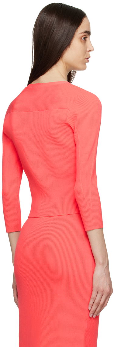 Sveter rag & bone rag & bone Asher Ribbed Knit Cardigan Červená | WAS23S025YL25, 2