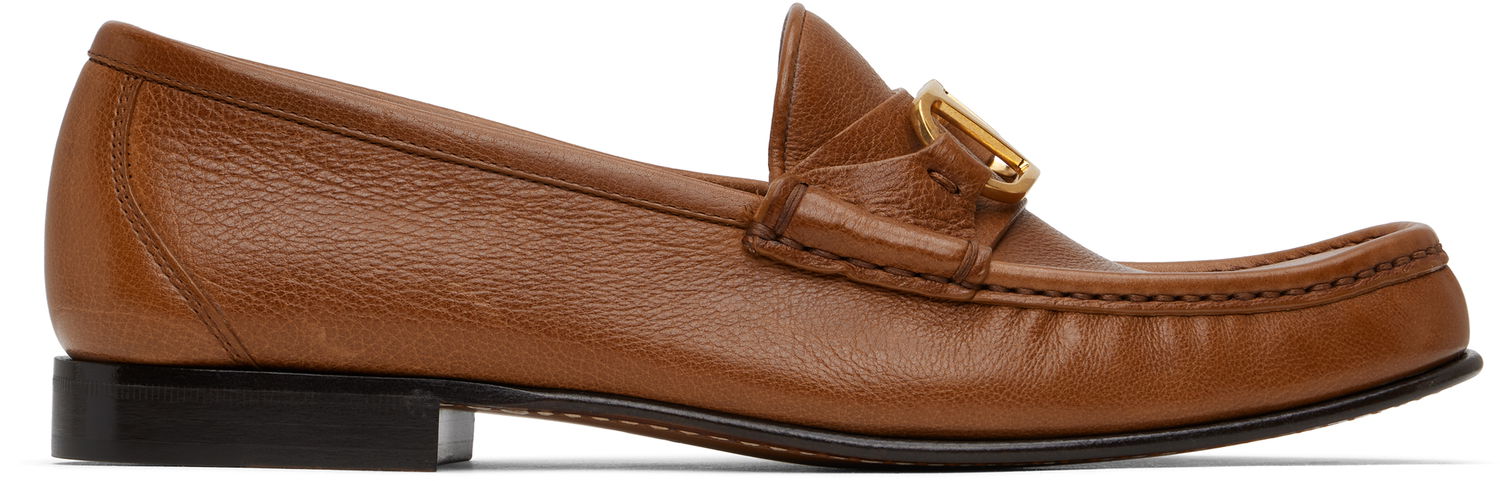 Starostlivosť o obuv Valentino Valentino Garavani VLogo Signature Buffalo Loafers Hnedá | 6W2S0LM0EWV, 0