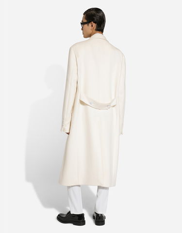 Kabáty Dolce & Gabbana Double-breasted Cashmere Coat Béžová | G049ATFU2OIW4147, 2