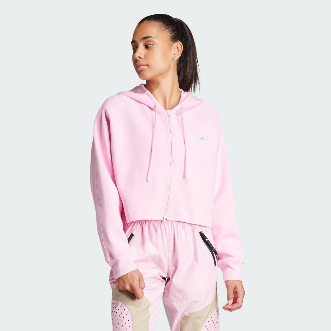 Mikina adidas Performance adidas adidas by Stella McCartney Mikina adidas by Stella McCartney Cropped Béžová | IT2538, 1