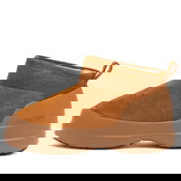 Luna Suede Low Boot Cognac