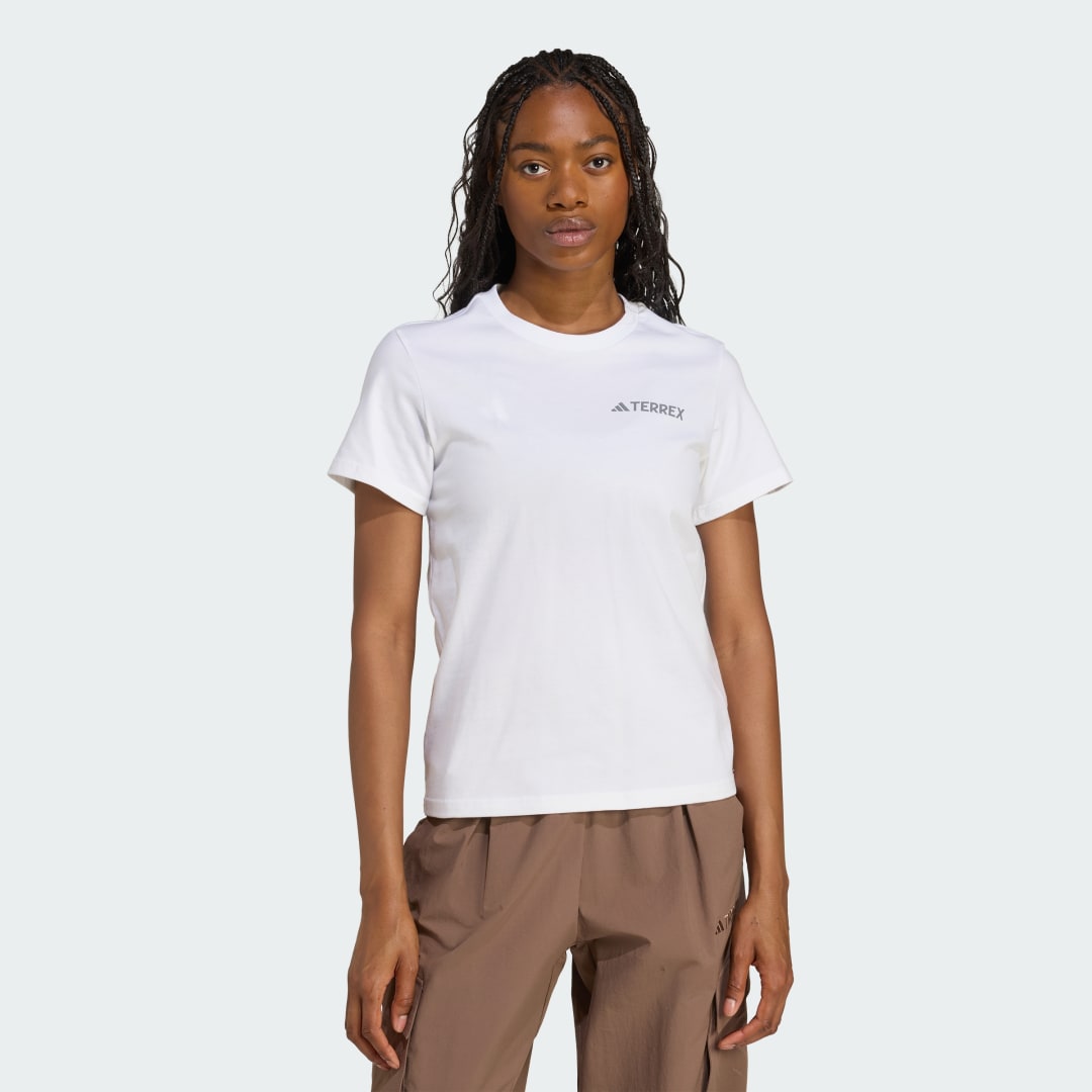 Tričko adidas Performance Terrex Graphic Tee Biela | JW3562, 0