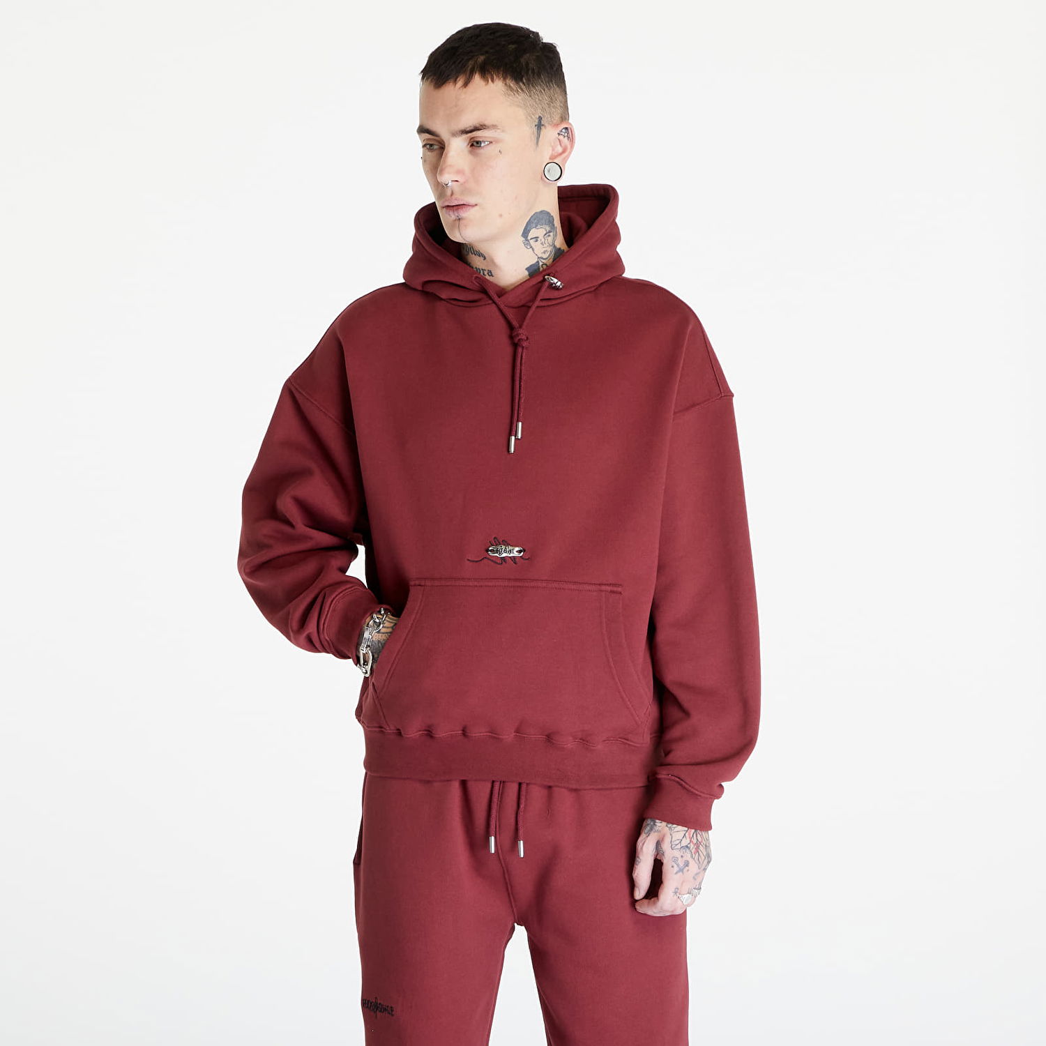 Mikina Footshop Everyday Hoodie Vínová | FTSHP_271, 0