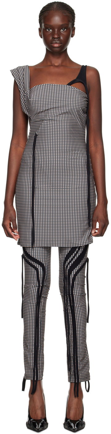 Šaty Ottolinger Ottolinger Plaid Mini Dress Čierna | 501401, 0