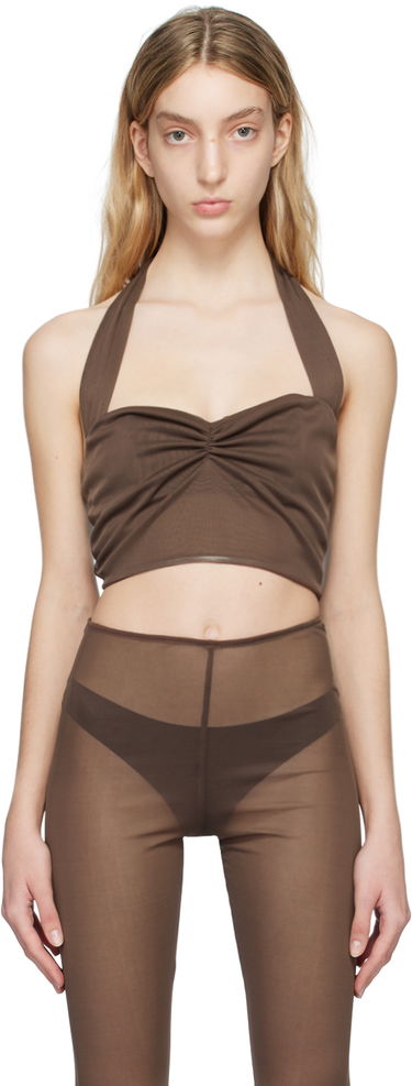 Tielko Anna Sui Anna Sui Halter Top Hnedá | 0123D20, 0