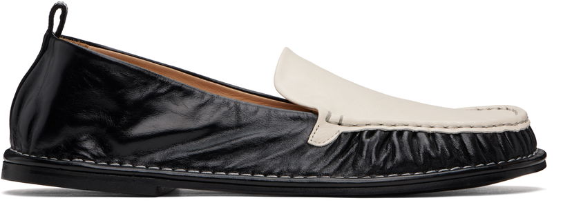 Tenisky a topánky AMI AMI Paris Leather Midi Loafers Čierna | USV058.AL0095