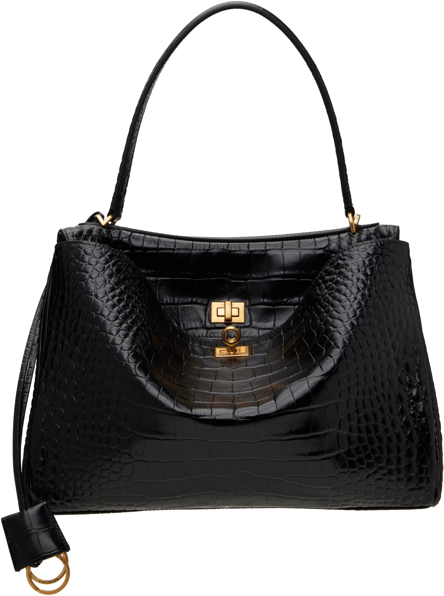 Tote bag Balenciaga Croc Rodeo Medium Bag Čierna | 789772 2AA5L, 0