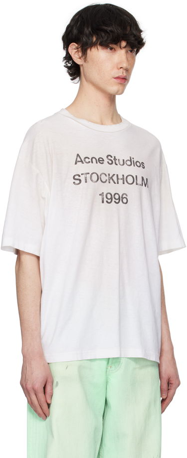 Tričko Acne Studios Faded T-Shirt Čierna | CL0196-, 4