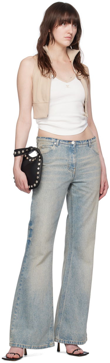 Džínsy Courrèges Courrèges Relax Denim Bootcut Jeans Modrá | 224DPA221DE0016, 3