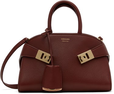 Kabelka FERRAGAMO Ferragamo Hug XS Top Handle Bag Vínová | 784118, 0