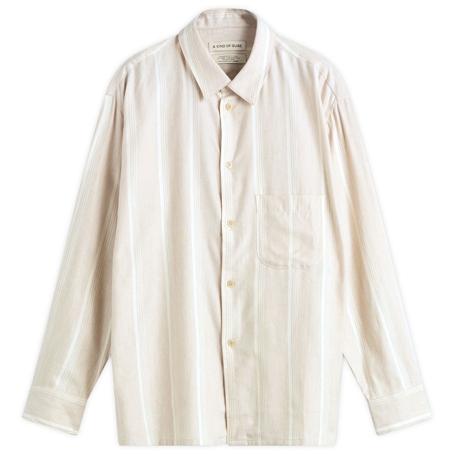 Košeľa A Kind of Guise A Kind of Guise Gusto Stripe Flannel Shirt, Size Small Béžová | 107-14612-611, 0