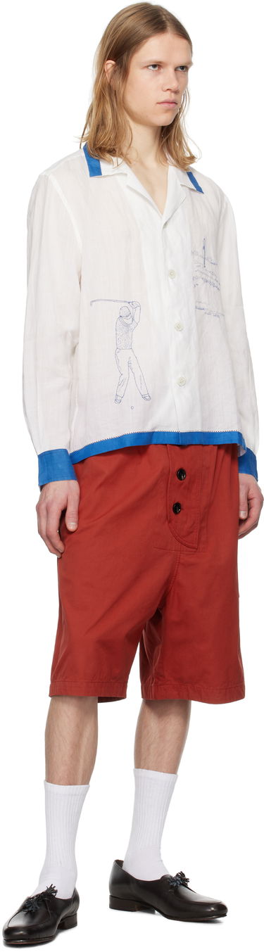 Košeľa Bode Bode Club Champion Long Sleeve Shirt Biela | MRS25SH009, 3