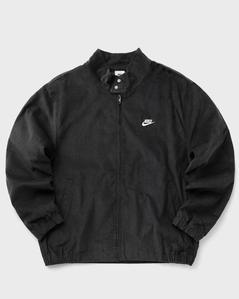 Bunda Nike Club Corduroy Harrington Jacket men Windbreaker Čierna | FZ0631-010