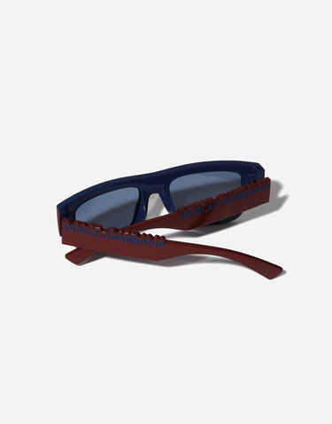 Slnečné okuliare Dolce & Gabbana Dg Logo Rectangular Frame Sunglasses Onesize Vínová | VG601FVN6809V000, 3