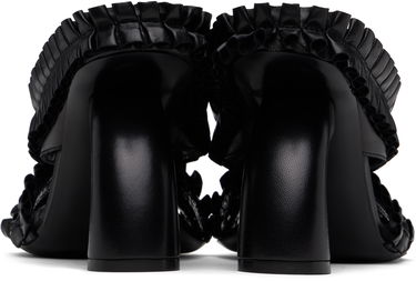 Doplnky Dries Van Noten Dries Van Noten Ruffled Leather Heeled Sandals Čierna | WS251-1566-150, 1