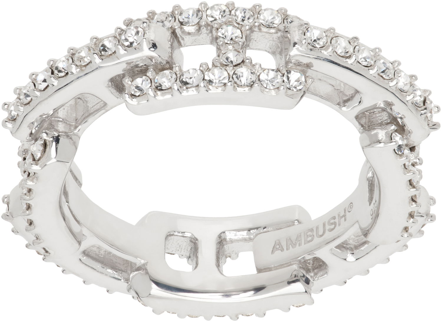 Prsteň Ambush AMBUSH Pave A Chain Ring Metalická | BMOC004F24SIL0017200, 0