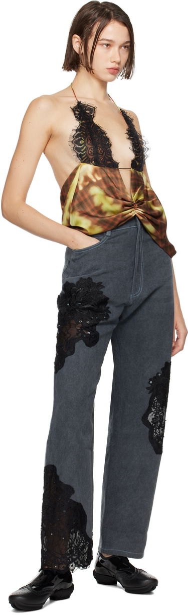 Tielko Collina Strada Collina Strada Puppy Plaid Lace Camisole Rôznofarebný | XX3037, 3