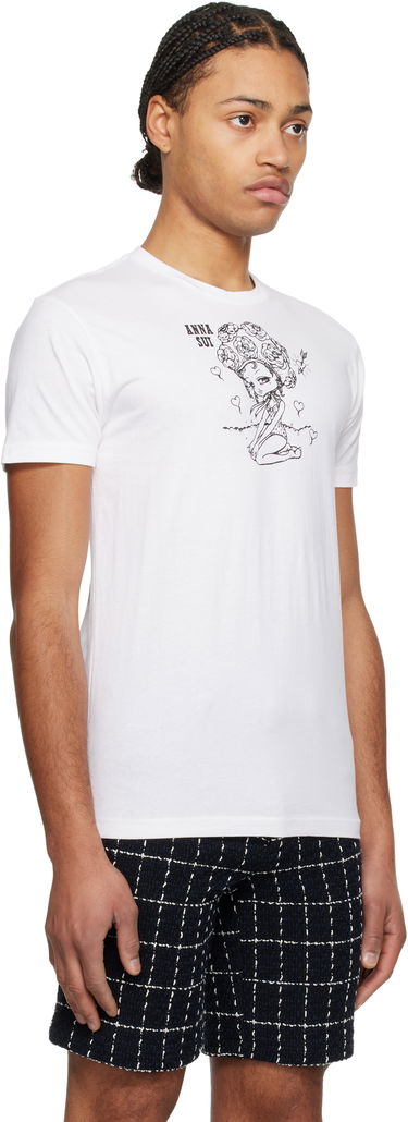 Tričko Anna Sui Anna Sui Beach Girl Graphic T-Shirt Biela | MT1025B2, 1