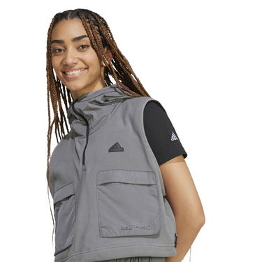 Vesta adidas Performance Polar Fleece Vest With Hood Grey Šedá | IW5225, 5