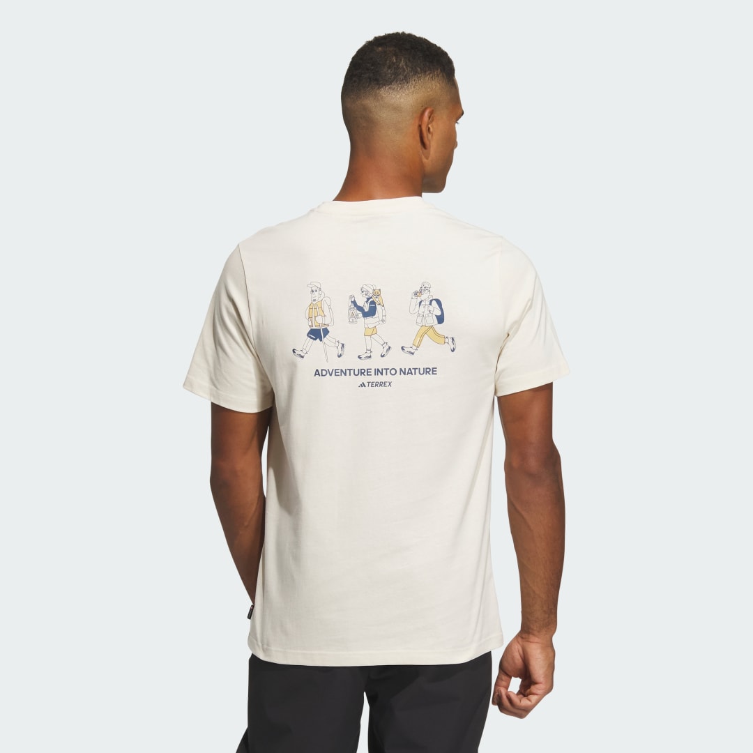 Tričko adidas Performance Graphic Short Sleeve Polygiene 230 GSM Biela | IS0287, 1