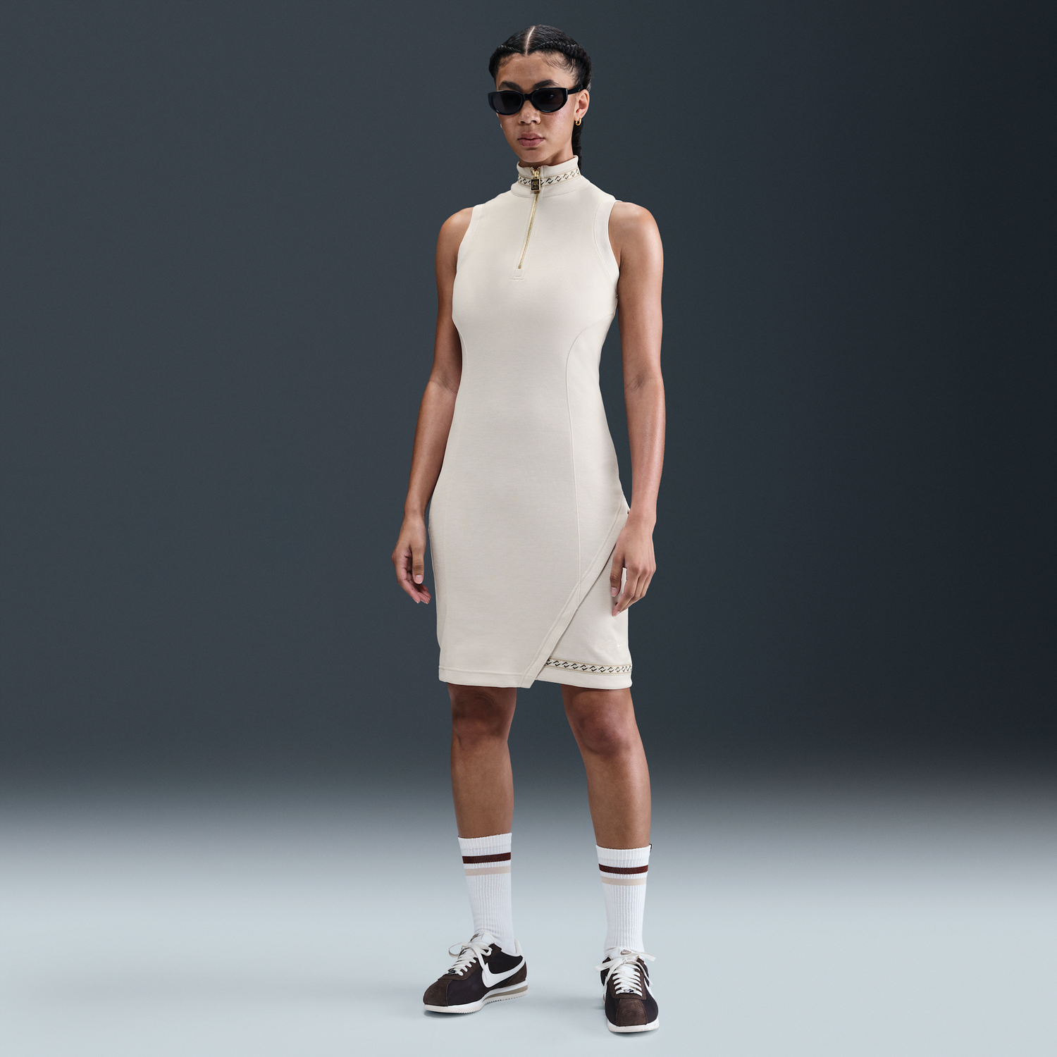 Šaty Nike Naomi Osaka Sleeveless Golf Dress Béžová | HJ0536-072, 0