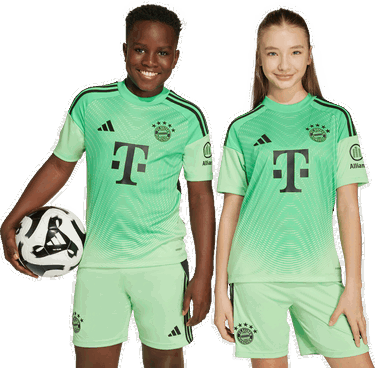 Dres adidas Performance FC Bayern 25/26 Kids' Goalkeeper Kit Zelené | JN8507, 4