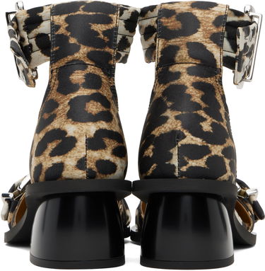 Tenisky a topánky GANNI GANNI Buckle Open Cut Heels Hnedá | S2863, 1