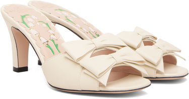 Tenisky a topánky Valentino Valentino Garavani Leather Bow Heeled Sandals Béžová | 7W2S0MN9DDT, 3