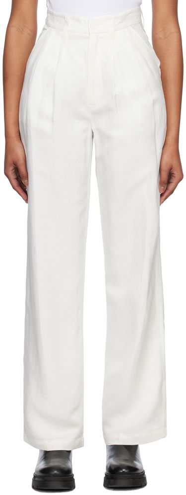 Nohavice Anine Bing Carrie Pleated Trousers Biela | A-03-3269-100, 0