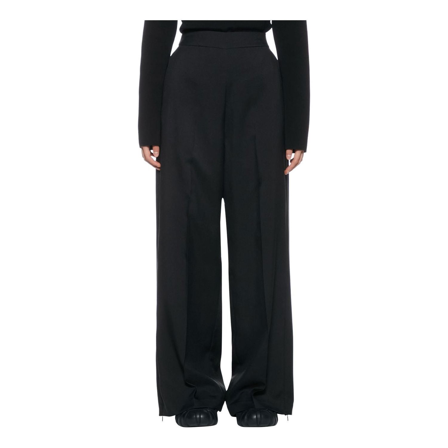 Nohavice Onitsuka Tiger Black High-Waisted Wide Leg Pants Čierna | 2182B068-001, 0