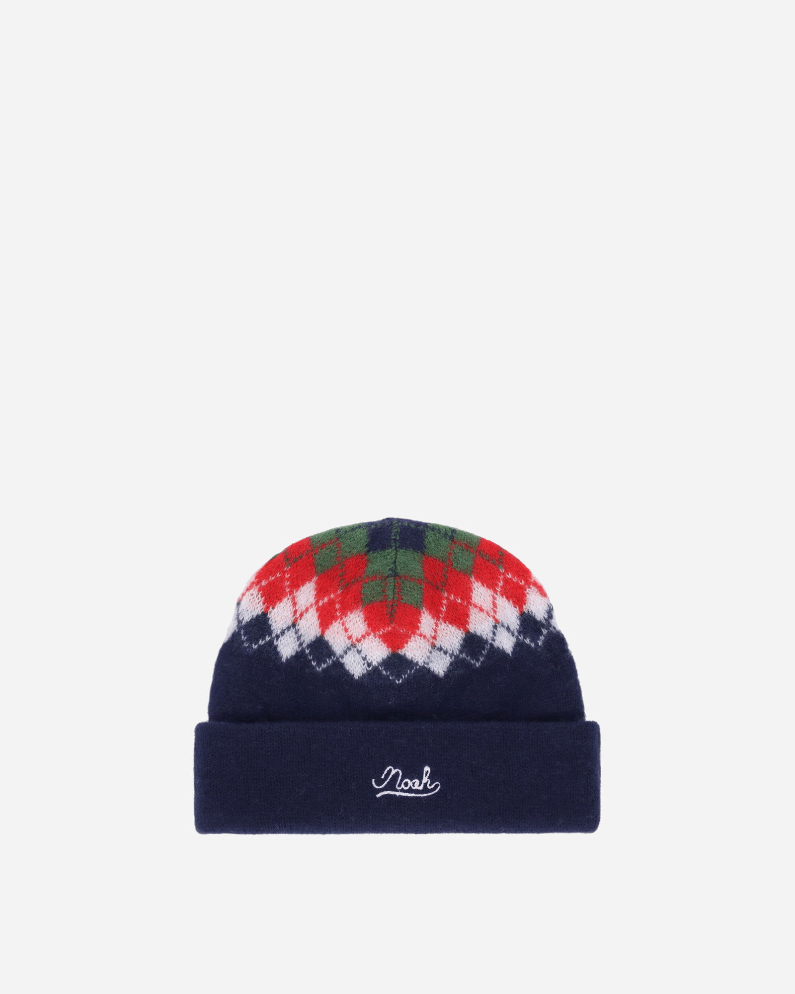 Argyle Pattern Knit Beanie