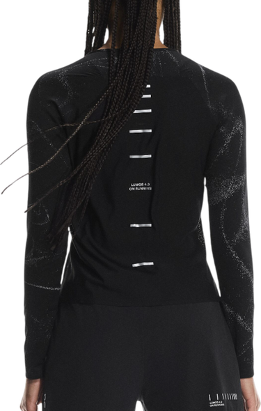 Tričko On Running Long-Sleeve Performance T-Shirt Lumos DryTec Čierna | 1wf30280553, 1