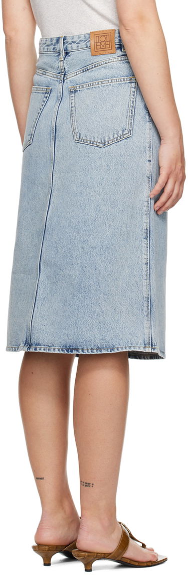 Sukňa TOTEME Five-Pocket Denim Midi Skirt Modrá | 243-WRB0193-FB0045, 2