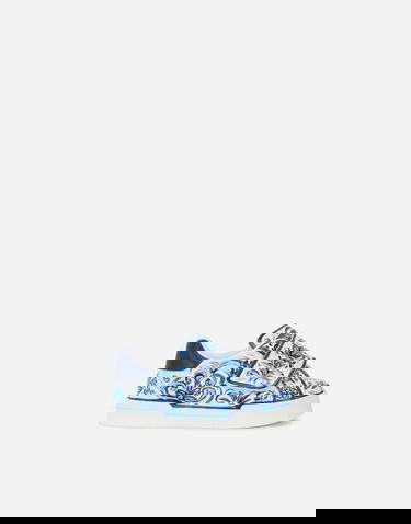 Tenisky a topánky Dolce & Gabbana Majolica-print Portofino Light First Steps Biela | DN0143AD466HA3OB, 0