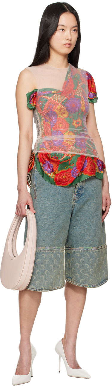 Tielko Marine Serre Marine Serre Regenerated Silk Scarf Layer Top Rôznofarebný | WTO422A UWOV0028, 3