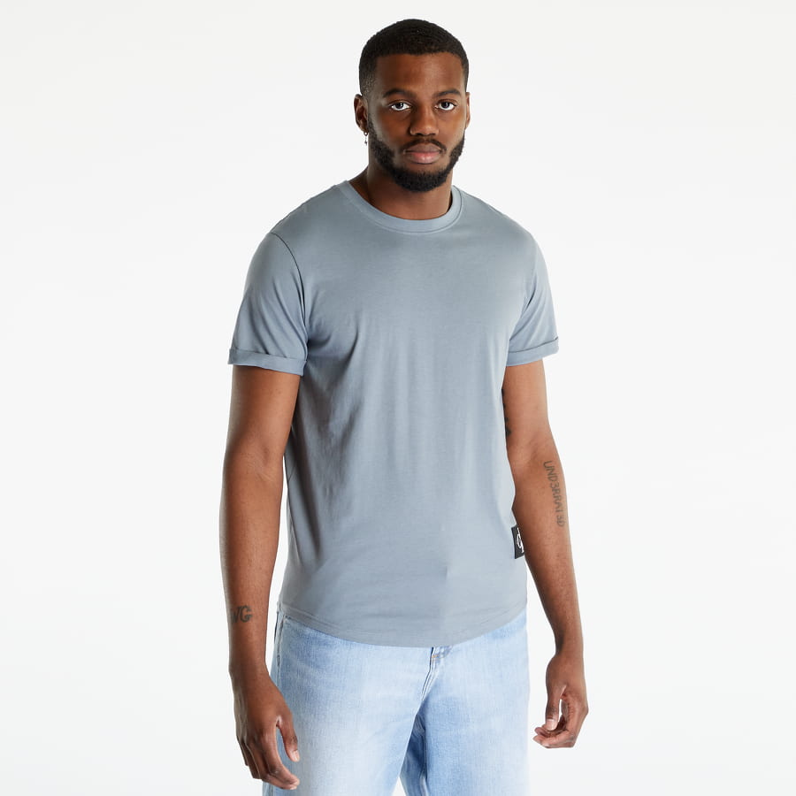 Tričko CALVIN KLEIN Badge Turn Up Sleeve Šedá | J30J315319 PN6, 0