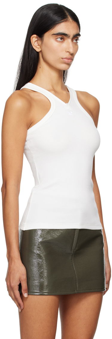 Tielko Courrèges Black Fitted Zipped Tank Top Čierna | 324JDE079JS0121, 4