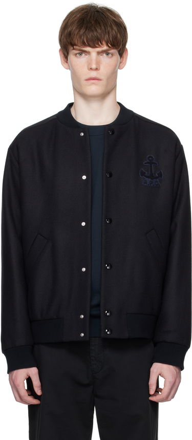 Bomber bunda A.P.C. A.P.C. Micka Wool Bomber Jacket Čierna | WVBDE-M32010, 0