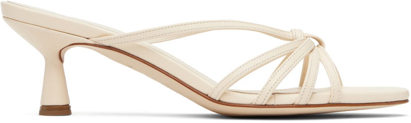 Oblečenie Aeyde Aeyde Abby Leather Mules Béžová | A11-HS-PRAR55ST141-SS25-100-007