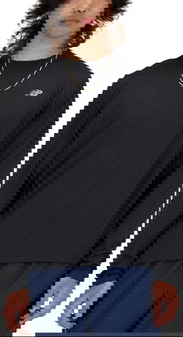 Tričko New Balance Athletics Long Sleeve Čierna | mt41256-bk, 0