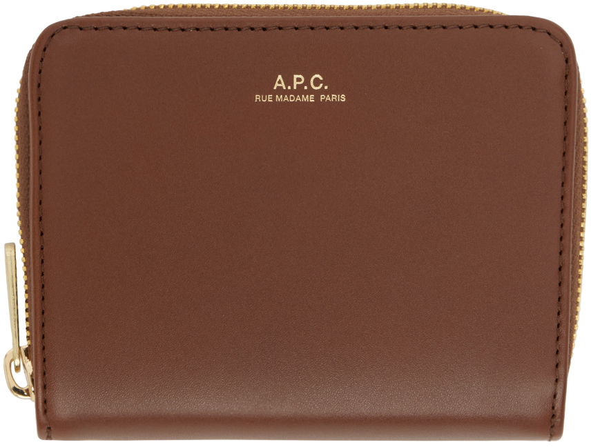 Peňaženka A.P.C. Emmanuelle Compact Hnedá | PXAWV-F63029, 0