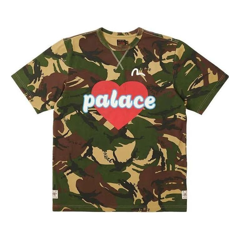 Tričko Palace Evisu Heart Camo T-Shirt Zelené | P24EVES004, 0