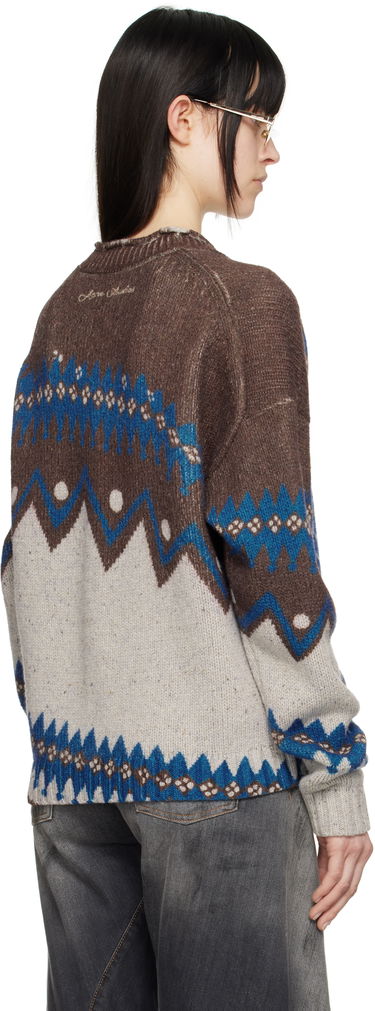 Sveter Acne Studios Acne Studios Jacquard Wool Cardigan Rôznofarebný | A60577-, 2