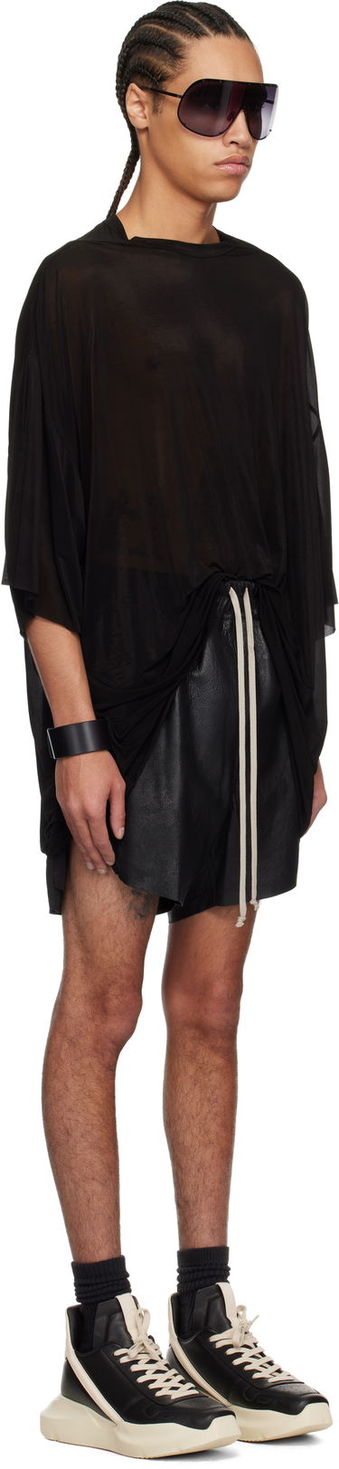 Šortky Rick Owens Rick Owens Hollywood Tommy Sheer T-Shirt Čierna | RR01E5283 BZ, 1